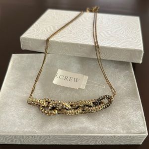 J. Crew * Vintage * Necklace ~ Goldtone and Rhinestone